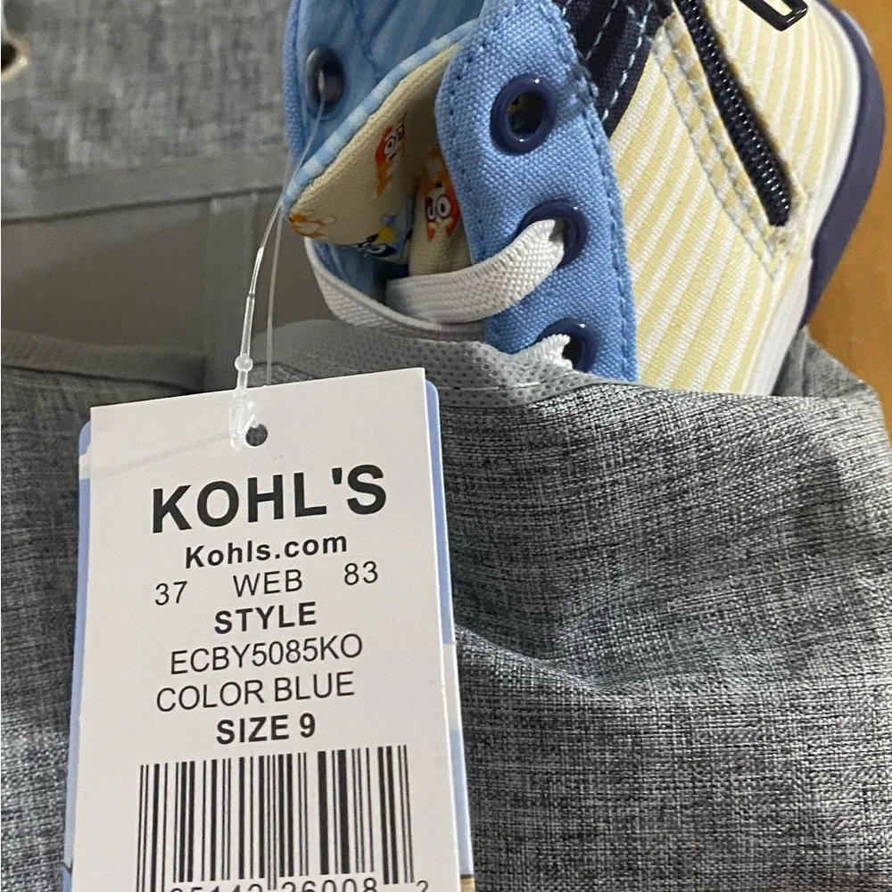 Bluey Toddler Boy High Top Sneakers size 9 - Picture 8 of 9